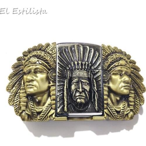 High Quality Mens Western Style Eagle Metal Lighter Belt Buckles Rustic Animal Style Rectangle Pin Buckles Exquisite Men Crafts