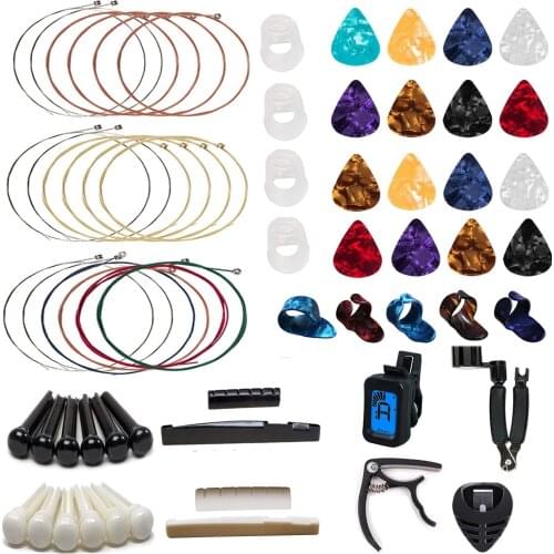 Guitar Repairing Kit Guitar Care Kit Maintenance Tool Set Guitar Accessories Guitar Parts Change Strings Tool Tone Sandhi Clip