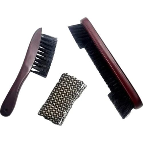 Billiards Pool Table and Rail Brush Set with Billiard Cue Shaft Slicker Snooker Cloth Cleaner Billiard Accessories