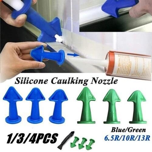 4 /3/1Pcs Caulk Nozzle Applicator Silicone Caulking Tools Sealant Nozzle Caulking Epoxy Piston Nozzle Accessories Silicone