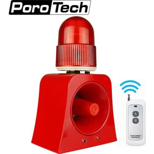 SF-502 Industrial Audible and Visual Alarm Device Beacon Siren Alarm Sound support 100m Wireles Remote Control