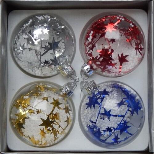 Christmas glass ball ornaments gifts wedding room decorations