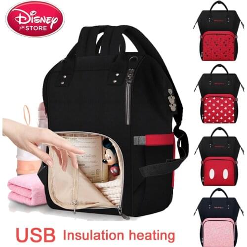 Disney Bag Bottle Feeding Insulation Bags Disney Mommy Diaper Bag Thermal Big Capacity Travel Baby Backpack Baby Handbag