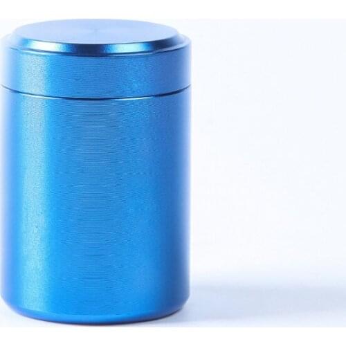 1 PC Portable Travel Tea Airtight Small Proof Container Stash Jar Metal Aluminum Sealed Cans 2 Colors