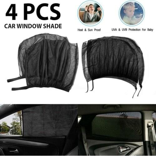 4Pcs Car Sun Shade Front Rear Window Screen Cover Visor Sunshade for UV Protector