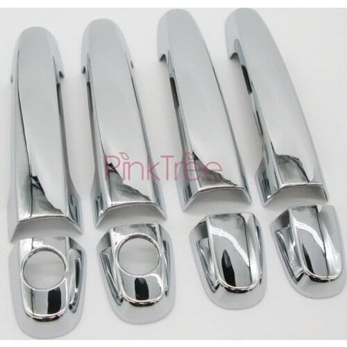 Accessories For TOYOTA HILUX VIGO SR5 MK6 PICKUP 2005-2014 Chrome Door Handle Cover Handle Bowl Insert Car Styling