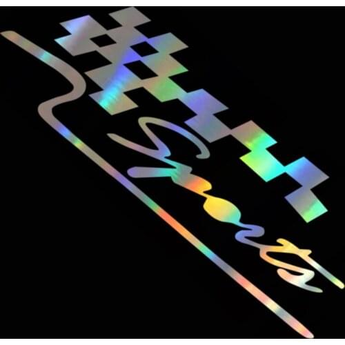 DecalsMe DecalsMeCar Sticker Vinyl 29*10CM Racing Sports Flag Set On Car Funny 3D Decal Stickers Car Styling