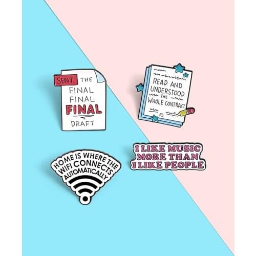 Creative To Do List Enamel Pins Custom Humor Funny Quote Brooches Bag Clothes Lapel Pin Label Badge Cartoon Jewelry Gift Friends