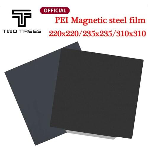 220x220/235x235/ 310x310 Removal Spring Steel Sheet Pre-applied Black PEI Flex Magnetic Base 3d printer Sapphire Hot Bed Sticker