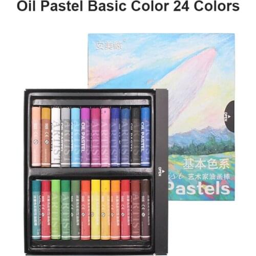 Oil pastel crayon graffiti painting Morandi Macaron basic color good superimposability oil pastel