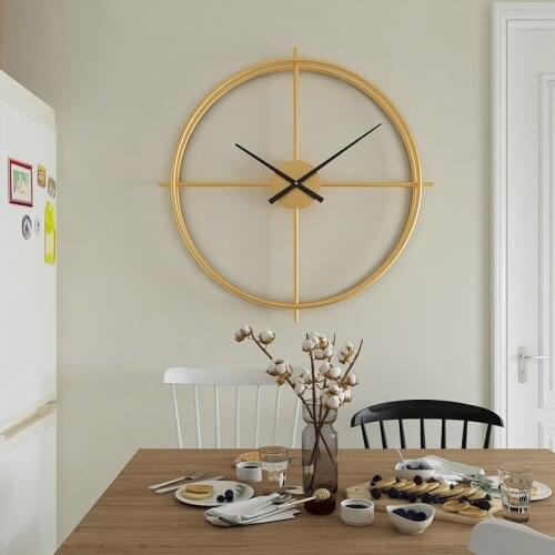 60cm Nordic Wall Clocks Modern Design Mute Clock Restaurant Home Fashion Decorative Quartz Big Hanging Wathc On The Wall klok