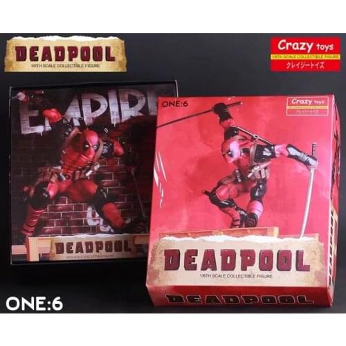 Marvel New Mutants X-Men Deadpool Hurdle Ryan Reynolds Boxed 1/6 Figure Decoration 30CM