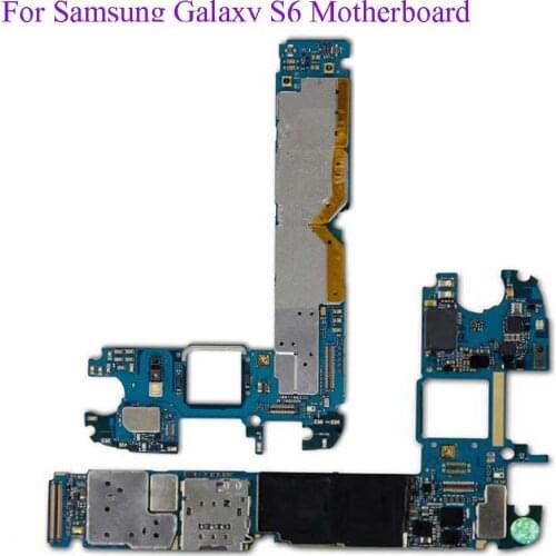 Original Unlocked For Samsung Galaxy S6 G920F G925F G928F Mainboard Android System Logic Board With Full Chips Mainboard