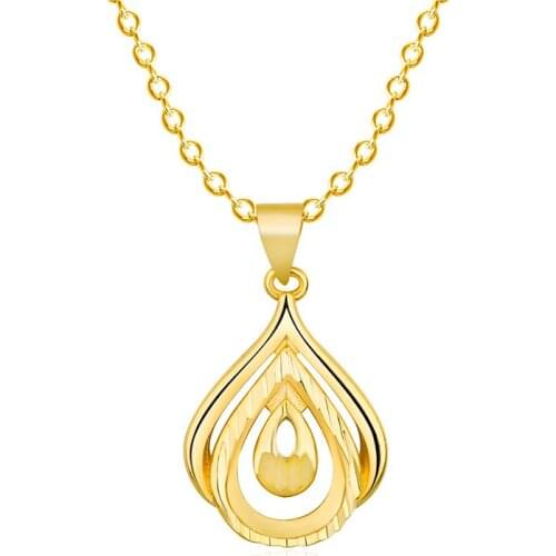 Trendy Silver 925 Sterling Chain Necklace Women Jewelry Classic Water Drop Pendant Female Choker Necklaces Accessories Lady Gift