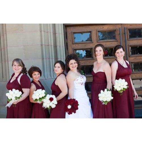 Bridesmaid Dresses Burgundy Long Infinity Dress Convertible Bridesmaid Dress Multiway Wrap Wedding Party Dress