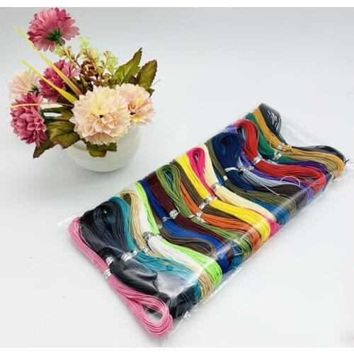 Polyester Leather Sewing Thread Waxed Thread 30 Color 328 Yards Wax Coated Handcraft Cord Craft Findings Ornaments