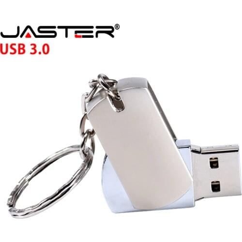 JASTER Portable Metal usb flash drive Pendrive 64GB 32GB 16GB 4GB pen drive mini flash USB memory stick gift Custom logo