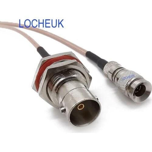 BNC Female Jack to DIN 1.0/2.3 Mini BNC Male Plug RG179 75ohm Pigtail Cable HD SDI Transfer RF Video Signals Pigtail Coax Cord