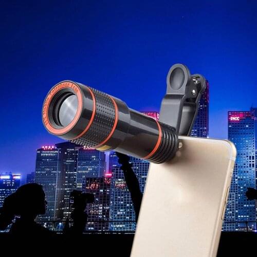 12X/8X Telescope Zoom Lens Monocular Mobile Phone Camera Lens For IPhone Samsung Smartphones For Camping Hunting Sports