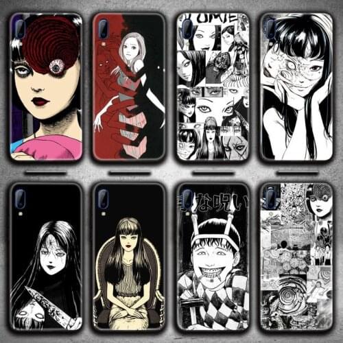 TOPCASHOP cartoon Junji Ito Tees Horror Phone Case For Vivo Y91c Y17 Y51 Y67 Y55 Y7s Y81S Y19 V17 vivos5
