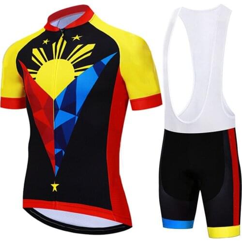Cycling Jersey Pro Team Mens Cycling Set Racing Bicycle Clothing Suit Breathable Mountain Bike Clothes Sportwears FilipinoTops