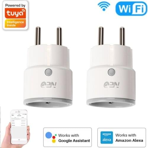 10A EU Smart Wifi Power Plug Smart Home Wifi Wireless Socket Timer Outlet Works With Alexa Google Home Tuya SmartLife App 2021