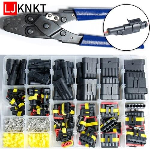 Harness Male Female seal Waterproof Wire Connector Automotive Plug Car Terminal crimping pliers Hand tools Boat Wiring Auto Kit