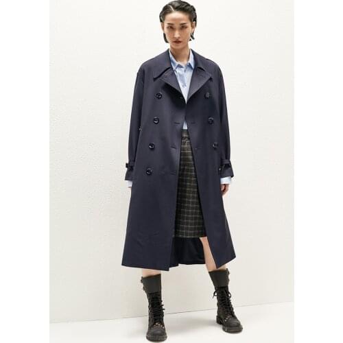 High Budget Classic High End British Style: Womens Middle and Long Windbreaker This Year