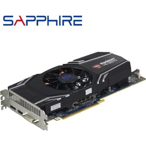 Used SAPPHIRE HD 6870 1GB Graphics Cards GPU For AMD Radeon HD6870 1G GDDR5 Video 256 Bit Cards PC Computer Gaming PCI-E DVI