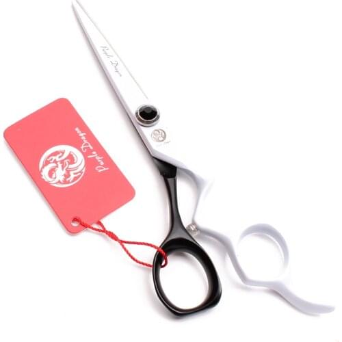 Z9016 5.5" 16cm Purple Dragon White&Black Hairdressing Scissors 440C Cutting Scissors Thinning Shears Professional Hair Scissors