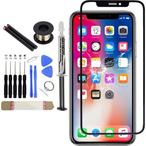 Replacement Screen Front Glass Lens Cover UV-LOCA Glue Kit for iPhone X/XR/XS/XS MAX/11/11pro/11pro max