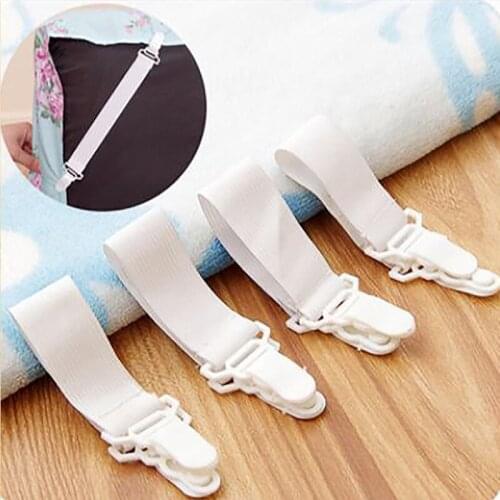 4Pcs/Set Bed Sheet Clips Mattress Fasteners Plastic Slip-Resistant Clamp Quilt Bed Cover Grippers Belt Clip Home Accessories