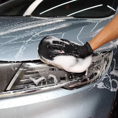 Car Styling Wool Soft Car Washing Gloves Cleaning Brush Motorcycle Washer Care Products Car Accessories