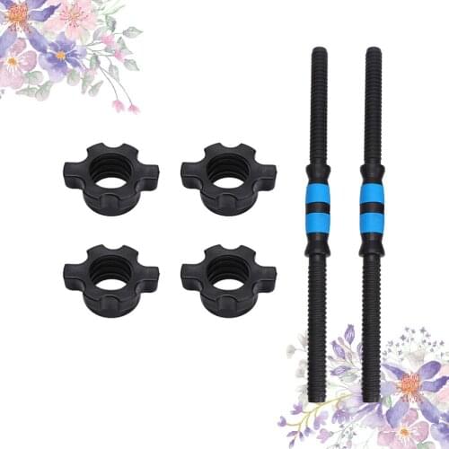 1 Set 40/50cm Dumbbell Bar Barbell Connecting Rod Hand Bell Grip Rod Household Fitness Equipment Rod for Home Gym Use