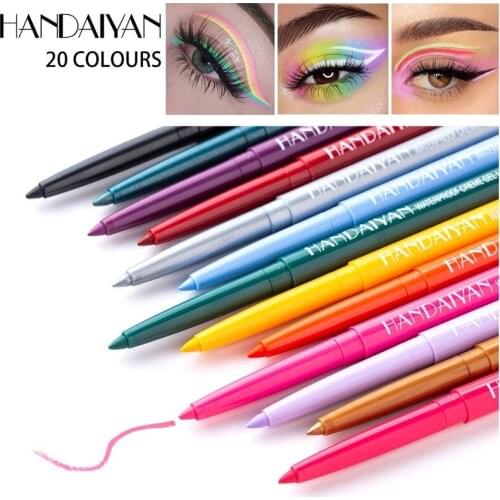 1PCS New Multiple Colour Eye Shadow Eyeliner Pen Long Lasting No Smudging Quick Drying Waterproof Eyeliner Beauty Makeup Tool