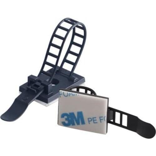 Cable tie Mounts 10pcs Cable Clips Clamp For Wire Tie Cable Mount Adjustable Cable Tie Fix Holder Clips Black White Color