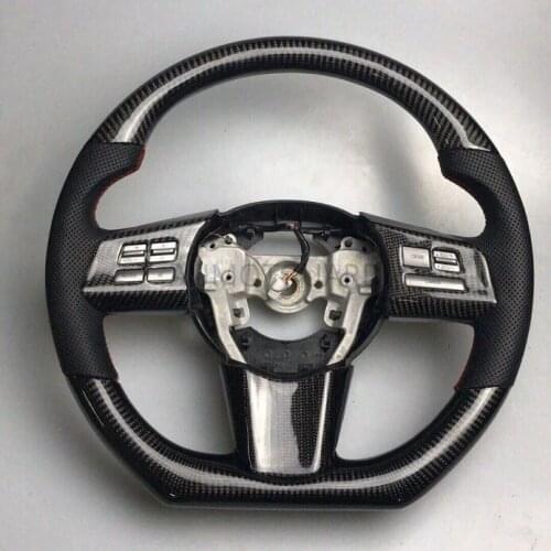 100% Real Carbon Fiber/ Leather Car Steering Wheel For Subaru Outback