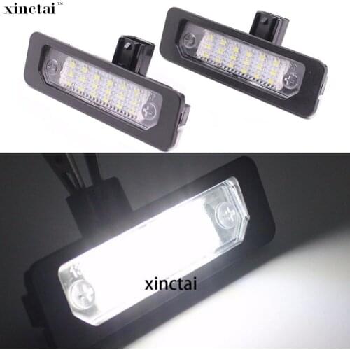 2PCS Error Free 12v Canbus LED Number License Plate Light for Ford Fusion Mercury Mustang Flex Taurus Focus