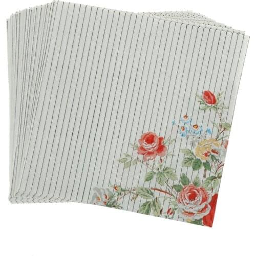 20pcs/pack/lot Disposable Rose Floral Paper Napkin Event & Party Supplies Decoration Tissue Decoupage Servilleta 33*33cm