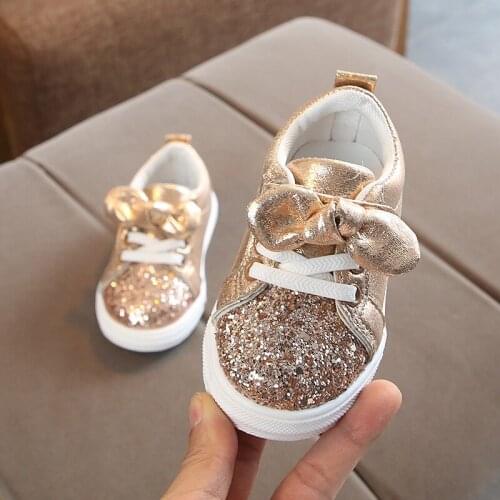 2019 spring and autumn girls shoes baby children casual shoes bow sneakers fashion baby childrens shoes