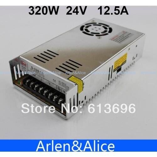 320W 24V 12.5A Single Output Switching power supply for LED Strip light AC to DC SMPS