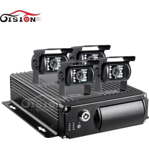 4PCS Outdoor Waterproof IR Night Vision Car Camera +Online 3G GPS 1080P AHD Car Video Recorder Mobile Dvr Kits Free Shipping