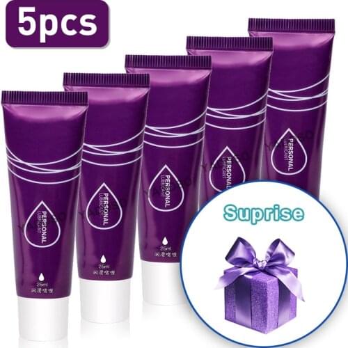 5PCS Water Based Sex Silk Touch Lubricant for Sex Cream Lube Anal Grease Anal Sex Oil Lubricant Exciter for Women Couples Dildo