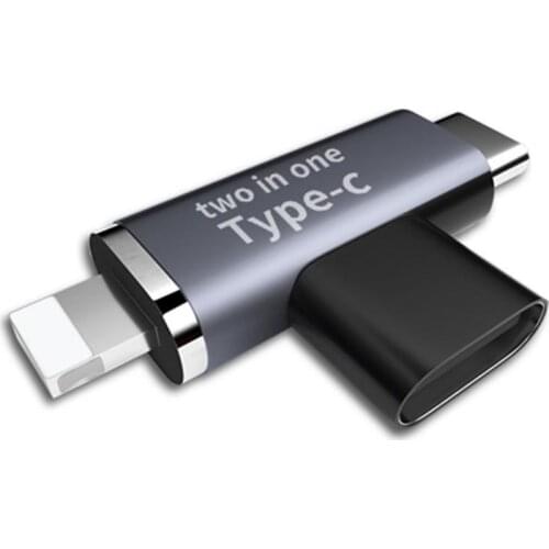 For Android Type-C 2-in-1 Adapter For Xiaomi Tablet Hard Disk Drive USB Converters Portable Charging Adapter for Type C Device