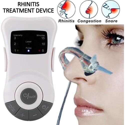 Allergy Rhinitis Therapy Machine Electric Sinusitis Sneezing Nasal itching Nose Care Device Safety Laser Light Treatment Cure