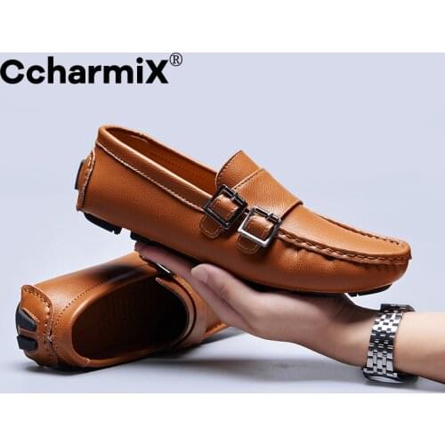 CcharmiX Mens Leather Shoes