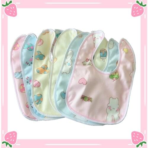 Baby Crystal Velvet Super Soft Crystal Velvet Spring and Summer Bib Cartoon Baby Saliva Towel Anti-dirty Baby Saliva Towel Bib