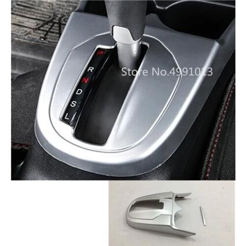 For Honda Fit Jazz 2017 2018 2019 Car Sticker ABS Matte Middle Front Shift Stall Paddle Cup Lamp Frame Trim Armrest Handrail