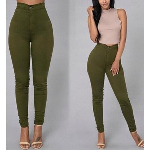 2021 Jeans Women Summer Fashion Pencil Stretch Casual Denim Skinny Jeans Pants High Waist Trousers Hot Pants Womens Clothing