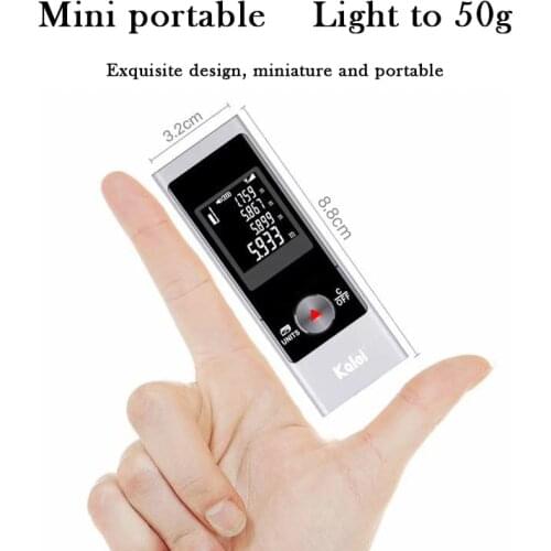 JRTMFG Laser Rangefinder USB Charging Voice Broadcast Handheld Distance Meter High Accuracy Infrared Laser Measuring Instrument